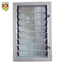 AS/NZ2208 standard luxury single tempered glass louvre blade aluminum window shutters